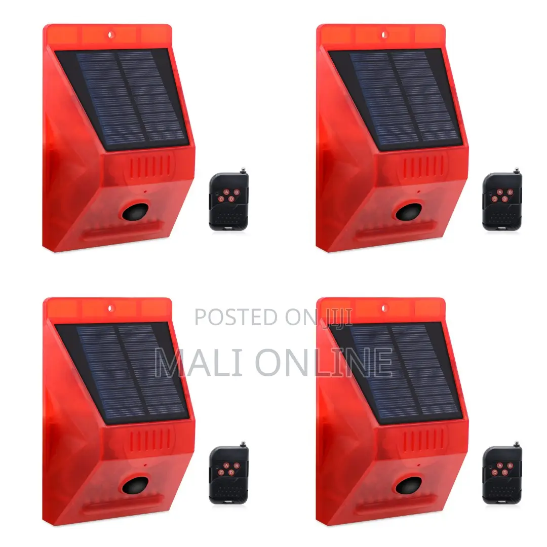 Security Siren Alarm Remote Solar-powered For Home