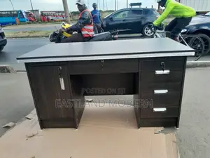 1.4m Office Executive Desk Dark Grey