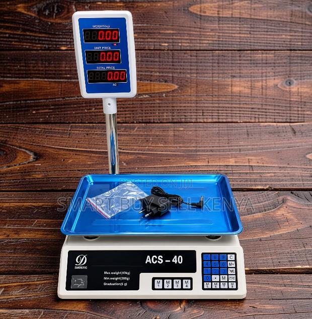 Portable Design Acs 40 Upto 40kgs Computerized Electronic Weight Scale