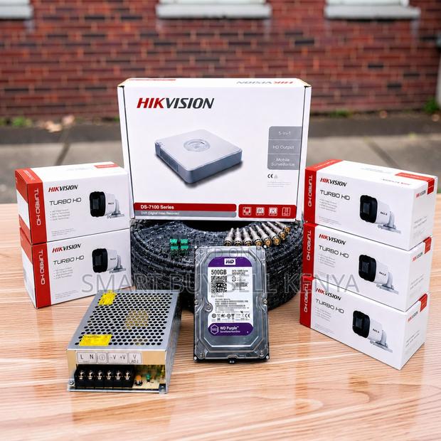 Long Term Reliability 5 Hikvision 1080p CCTV Cameras Full System Kit