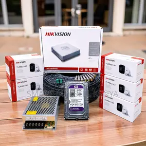 Remote Monitoring 5 Hikvision 1080p CCTV Cameras Complete System Kit