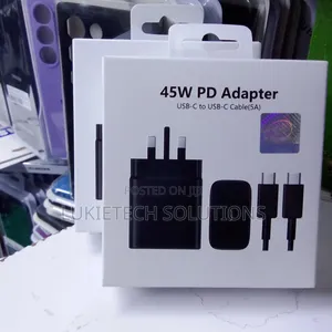 45 Watts Samsung Complete With Cable Charger, Excellent Power Delivery