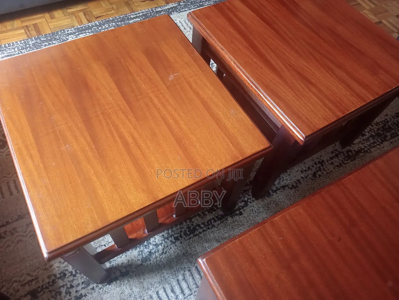 3 Piece Mahogany Coffee Table