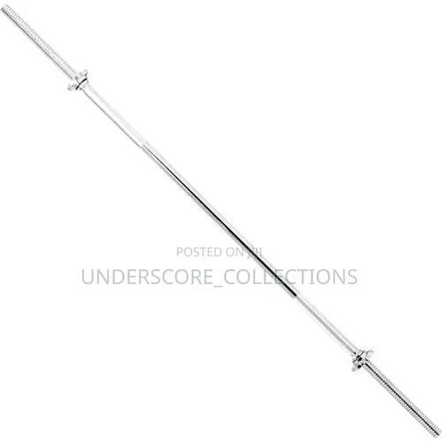 1.5-Meter Threaded Standard Chrome Barbell Bar