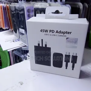 Good 45 Watts Samsung Charger Complete With (5a) Fast Charging Cable
