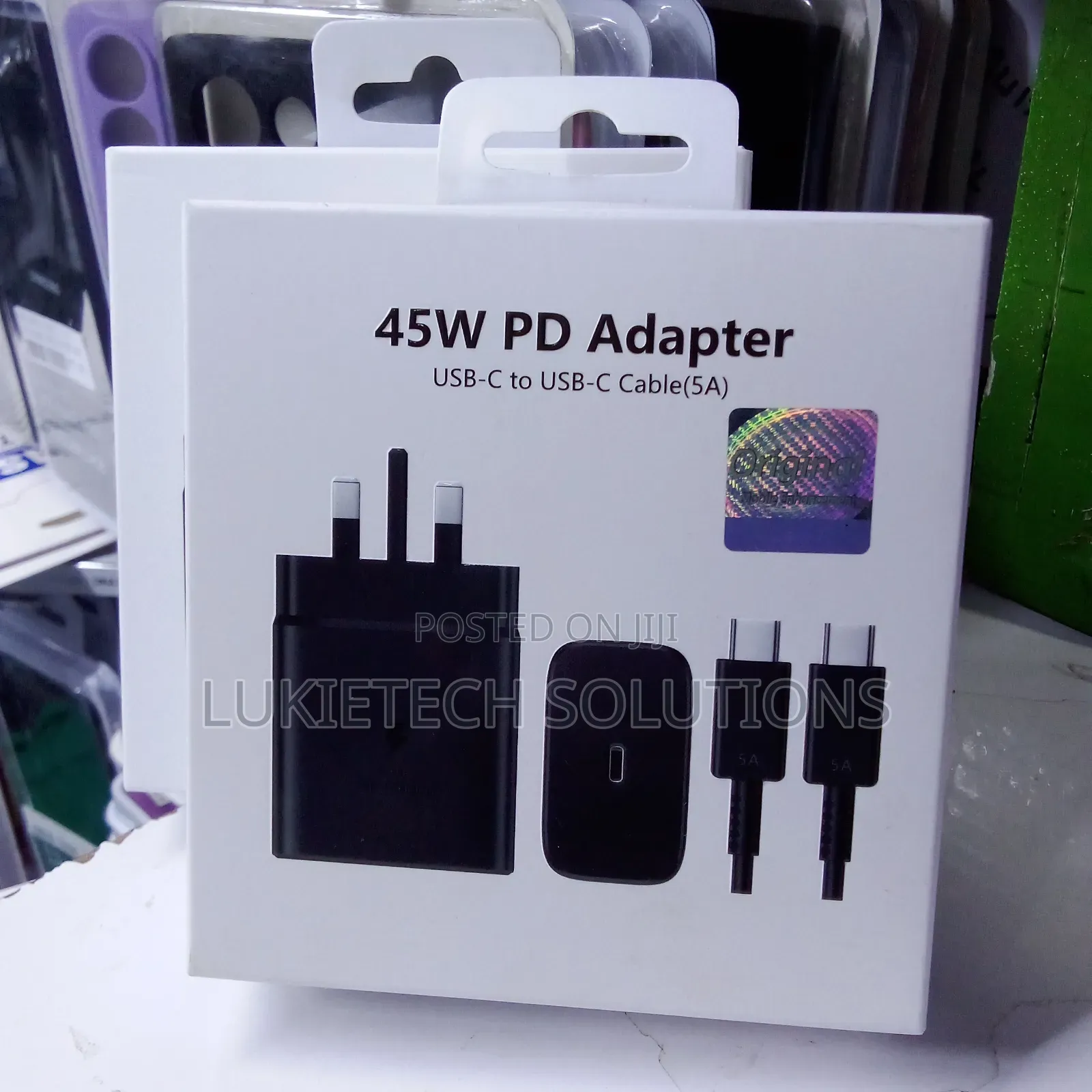 Good 45 Watts Samsung Charger Complete With (5a) Fast Charging Cable
