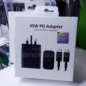 Good 45 Watts Samsung Charger Complete With (5a) Fast Charging Cable