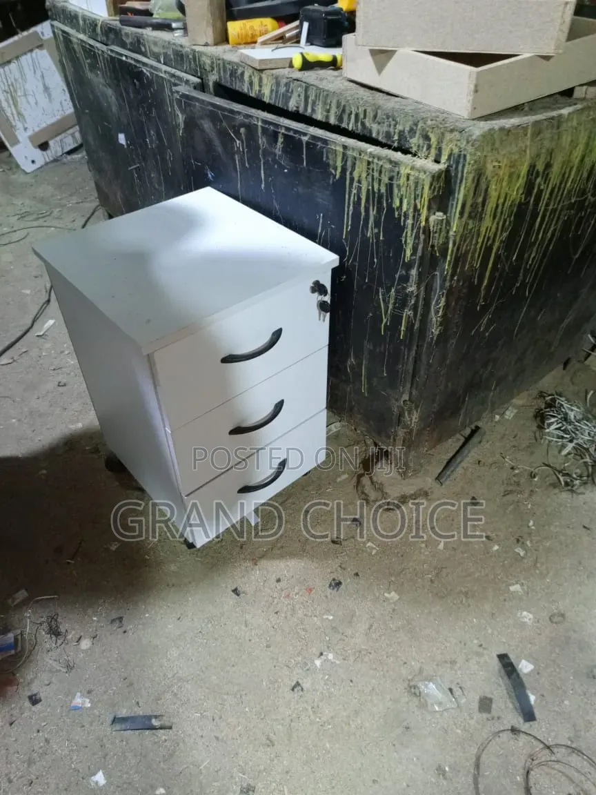 White Office Home Drawer Paddestal