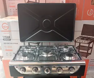 Eurochef 5 Burner Standing Gas Cooker With Shelves