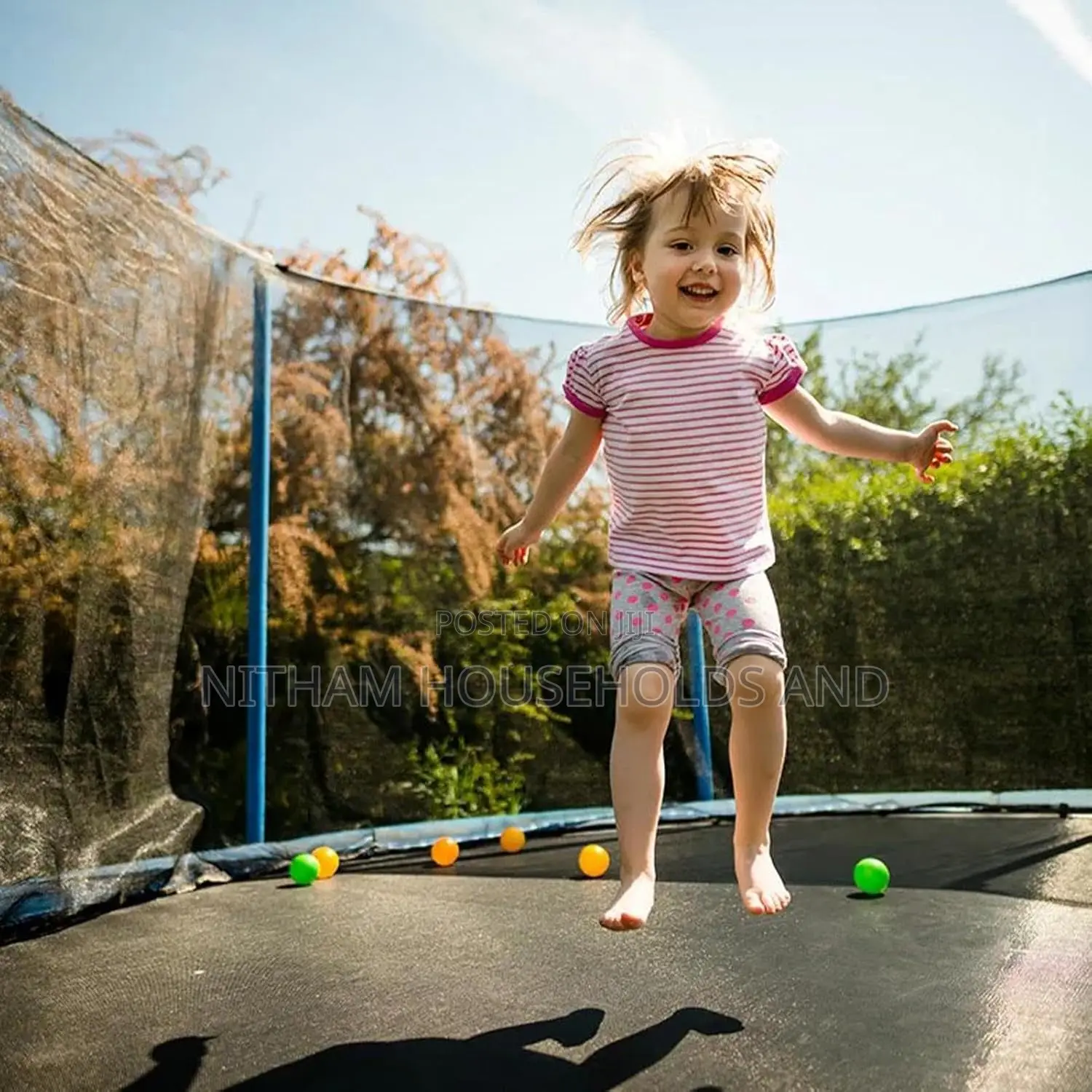8ft Trampoline With Safety Enclosure Net