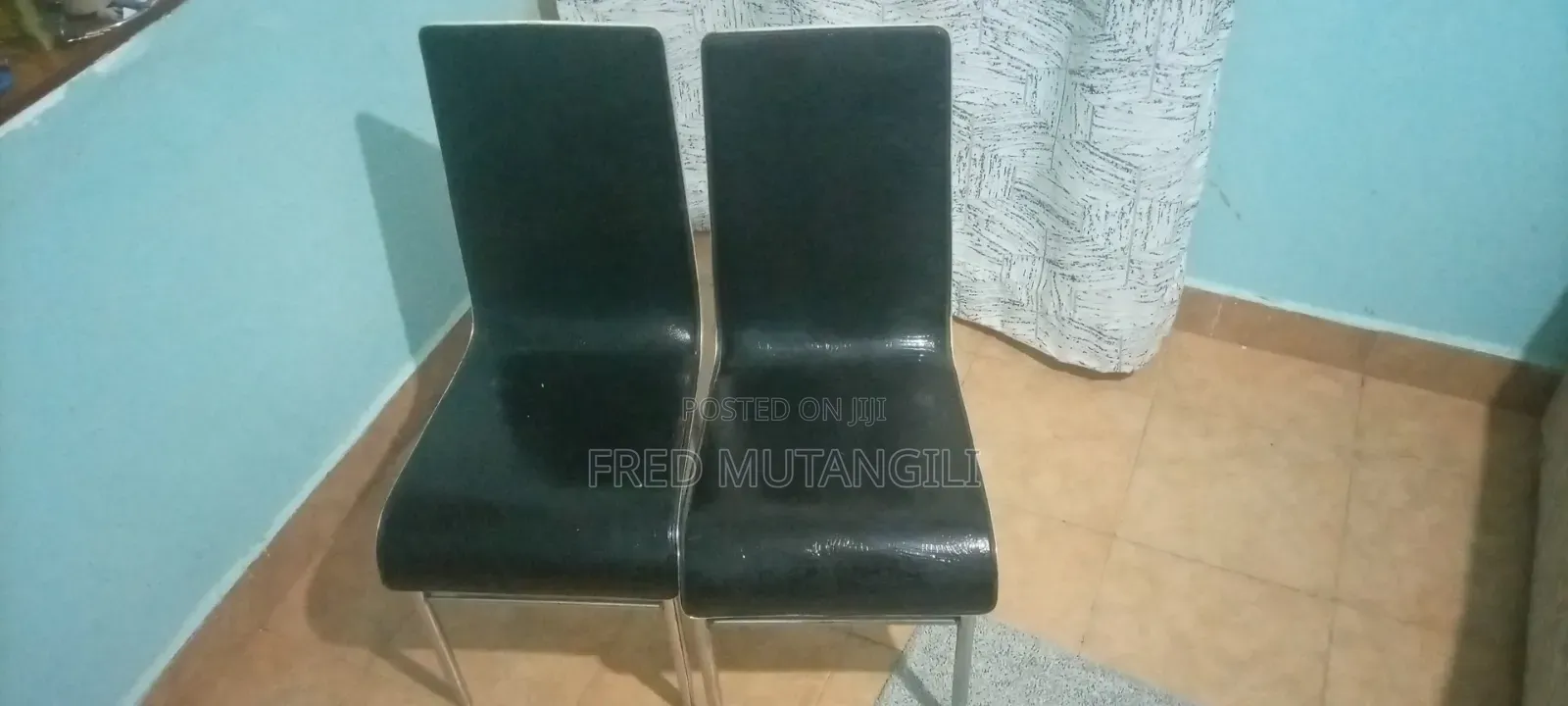 I'm Selling Two Black Chairs. Anyone Willing to Buy Call Me.