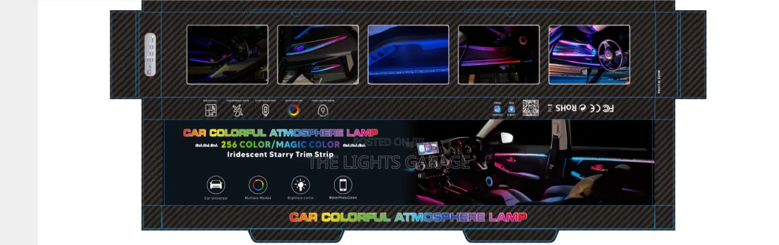 22 in 1 RGB Mobile App Starry Finish Ambient Lights