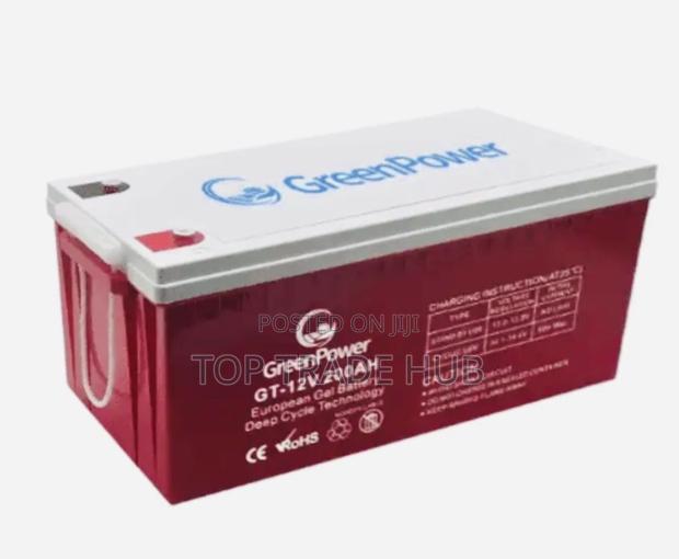 Greenpower Gel Deep Cycle Solar Battery 12v 200ah - thumbnail 2