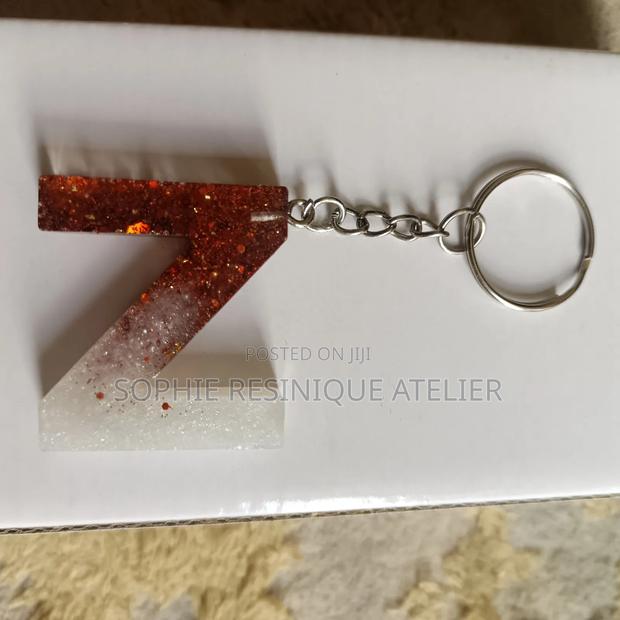 Handmade Resin Alphabet Keychain - thumbnail 12