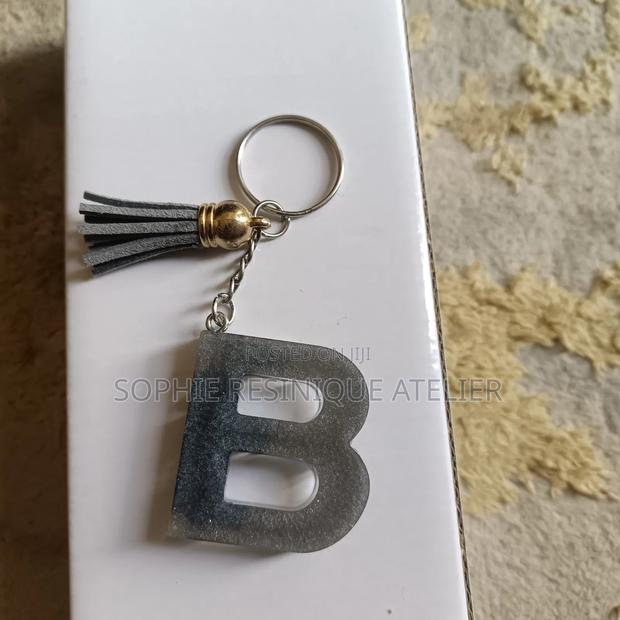 Handmade Resin Alphabet Keychain - thumbnail 13