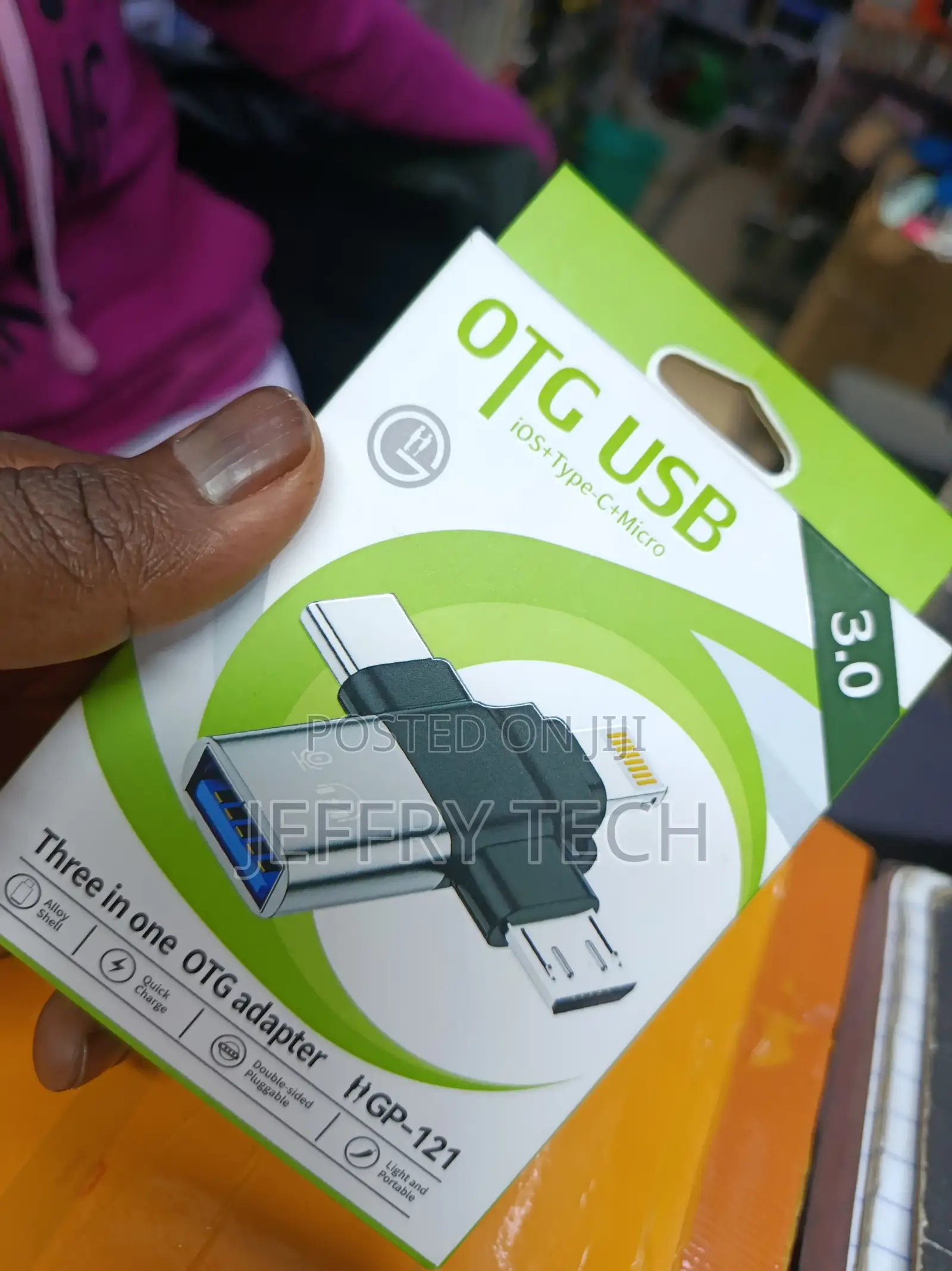 Otg 3in1 iPhone Otg Typec Micro Usb 3.0 Flash Drive Card Reader