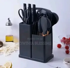 19pcs Silicone Spoons Knives Set