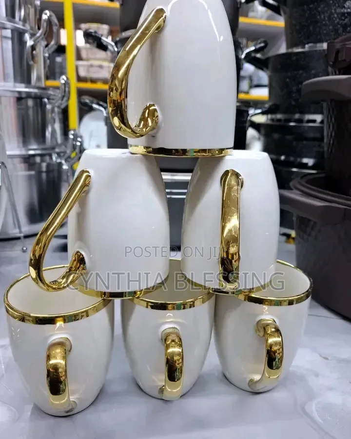 Gold Ring Mugs