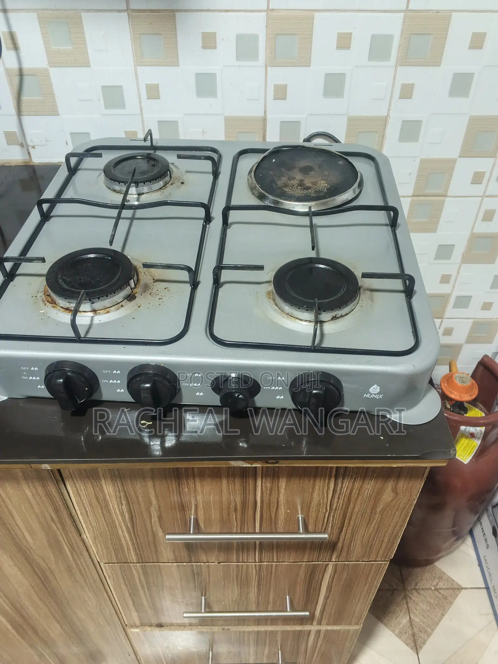 3 Gas Burner 1 Electric Table Top