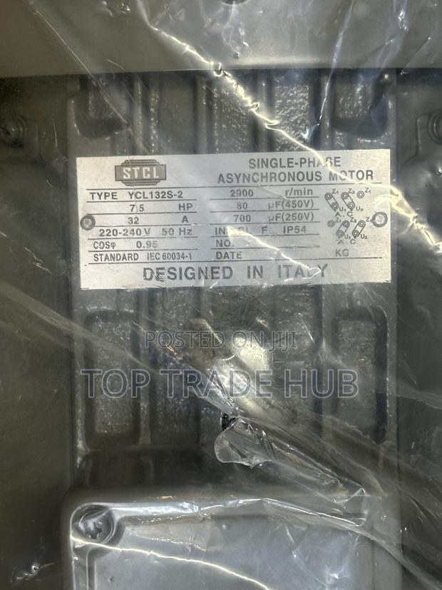 STCL Asynchronous Electric Motor 7.5hp Single Phase High/Low Speed - thumbnail 2