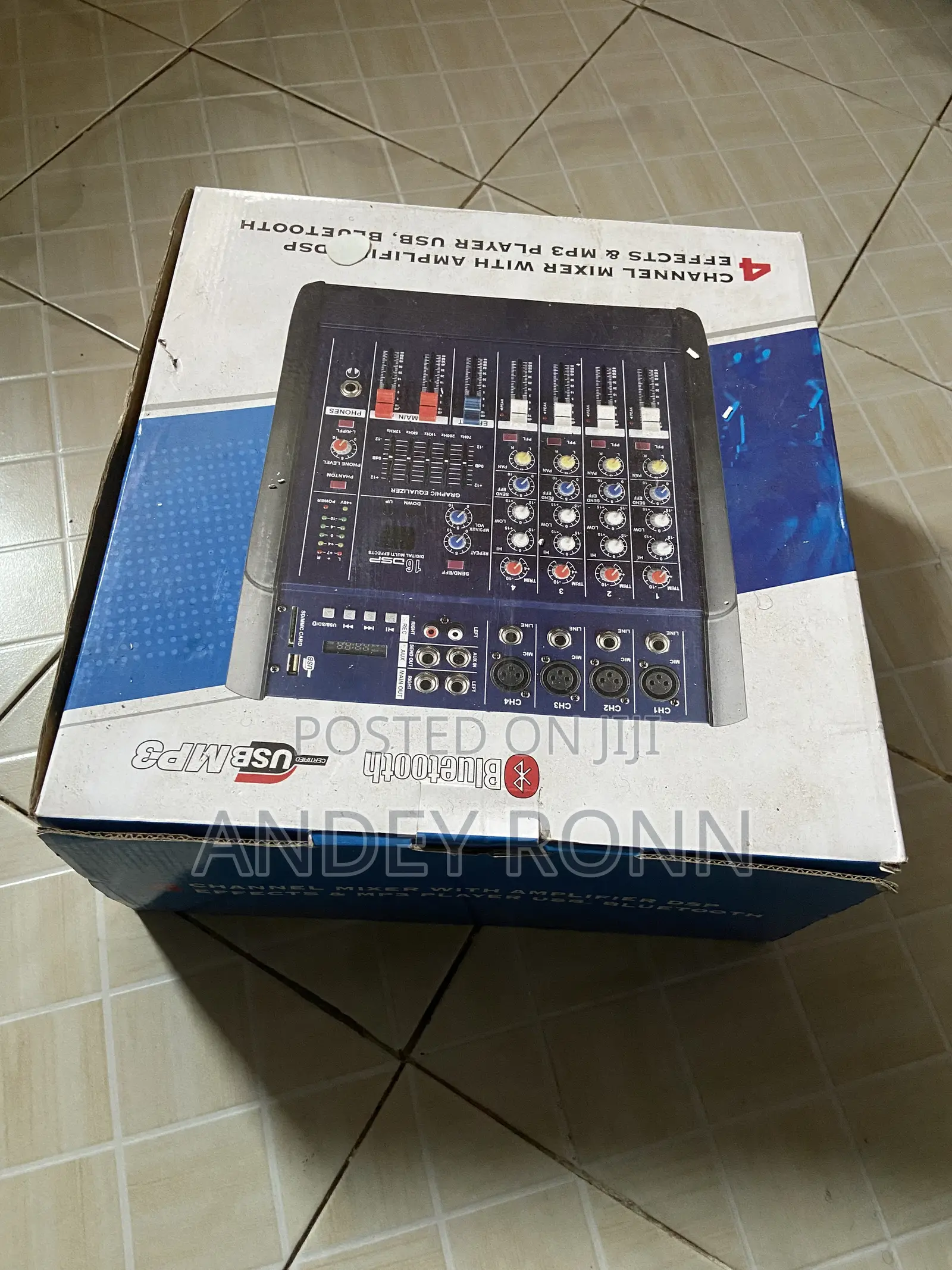 4 Chanel Audio Mixer With Amplifier Bluetooth; Mixer for Sale