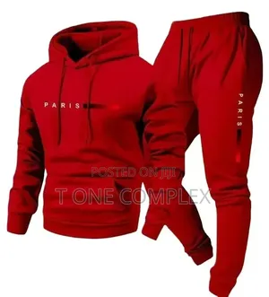 Original 2pc Men’Stracksuit Hoodie + Sweatpants Set Paris Print Army