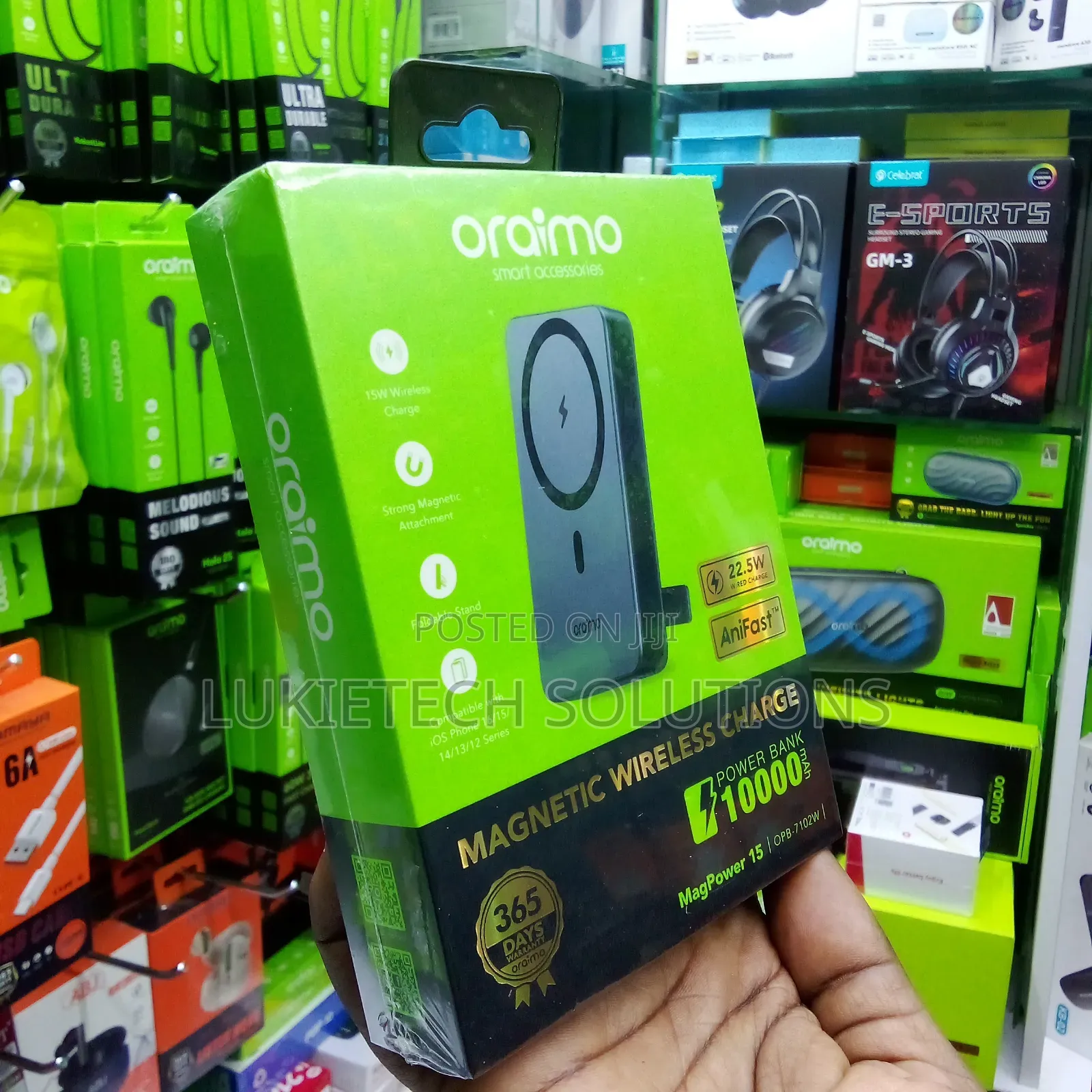 Oraimo Wireless Stand With Strong Magnetic Attachment Foldable Stand