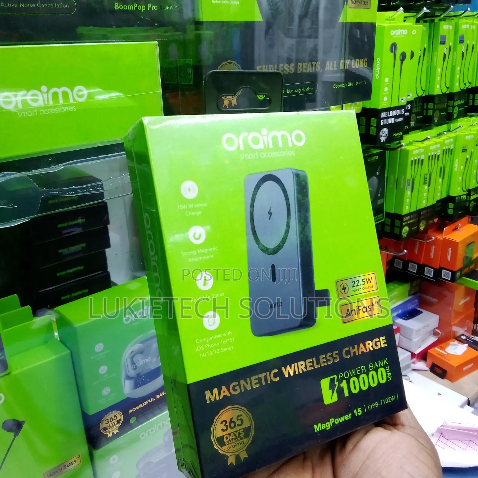 Oraimo Wireless Stand With Strong Magnetic Attachment Foldable Stand