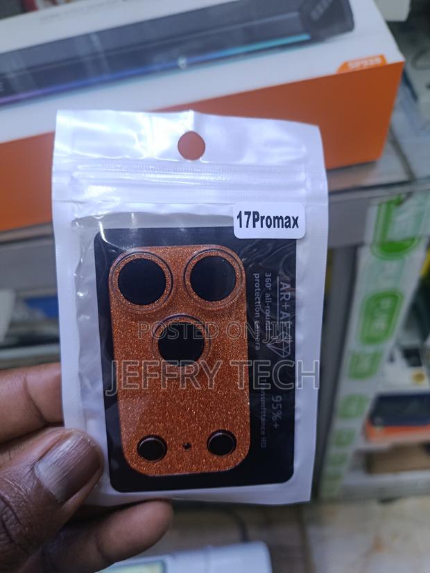 iPhone 17 Pro Max and Features a Distinctive Orange Sparkle Finish. - main view