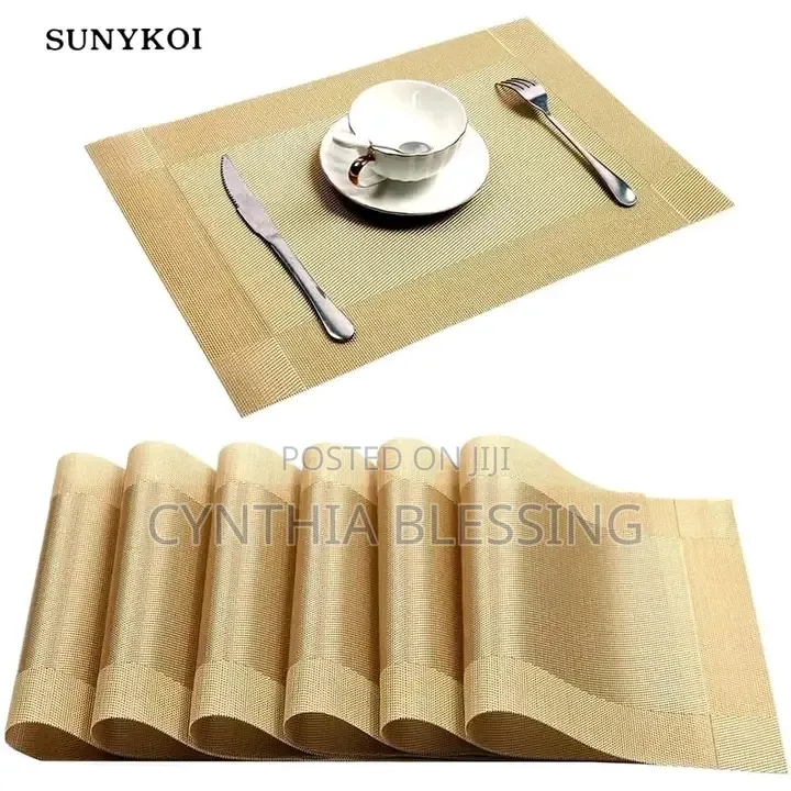 6pcs PVC Dining Table Mats