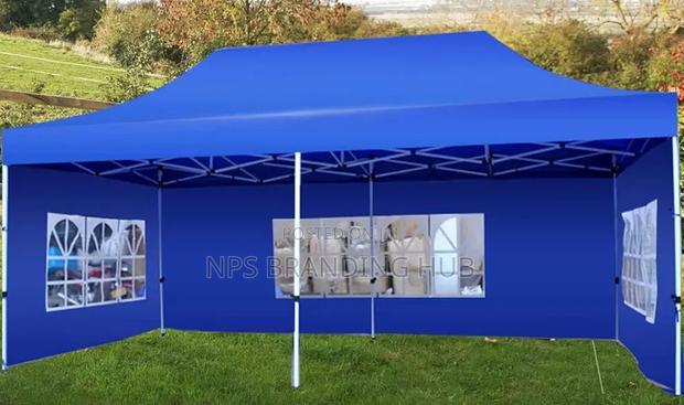 *3×6. Pop Up Gazebo Canopy Tent With 3 Window Side Walls (Gle