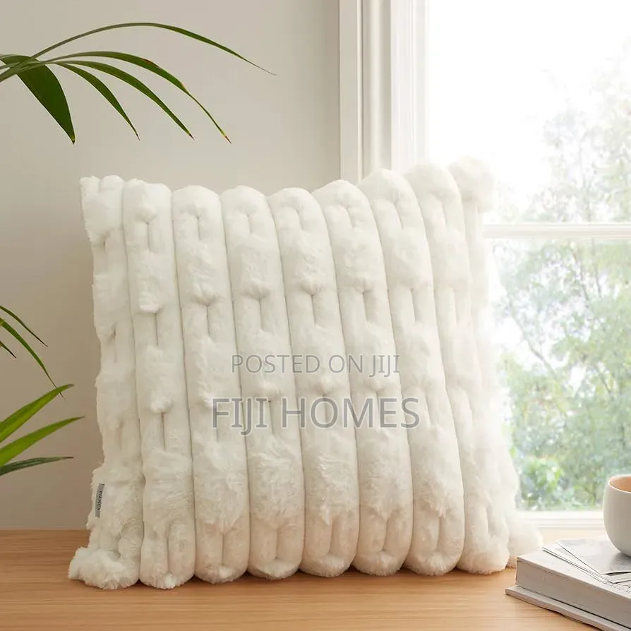 Rabbit Faux-Fur Cushion Covers 45x45cm