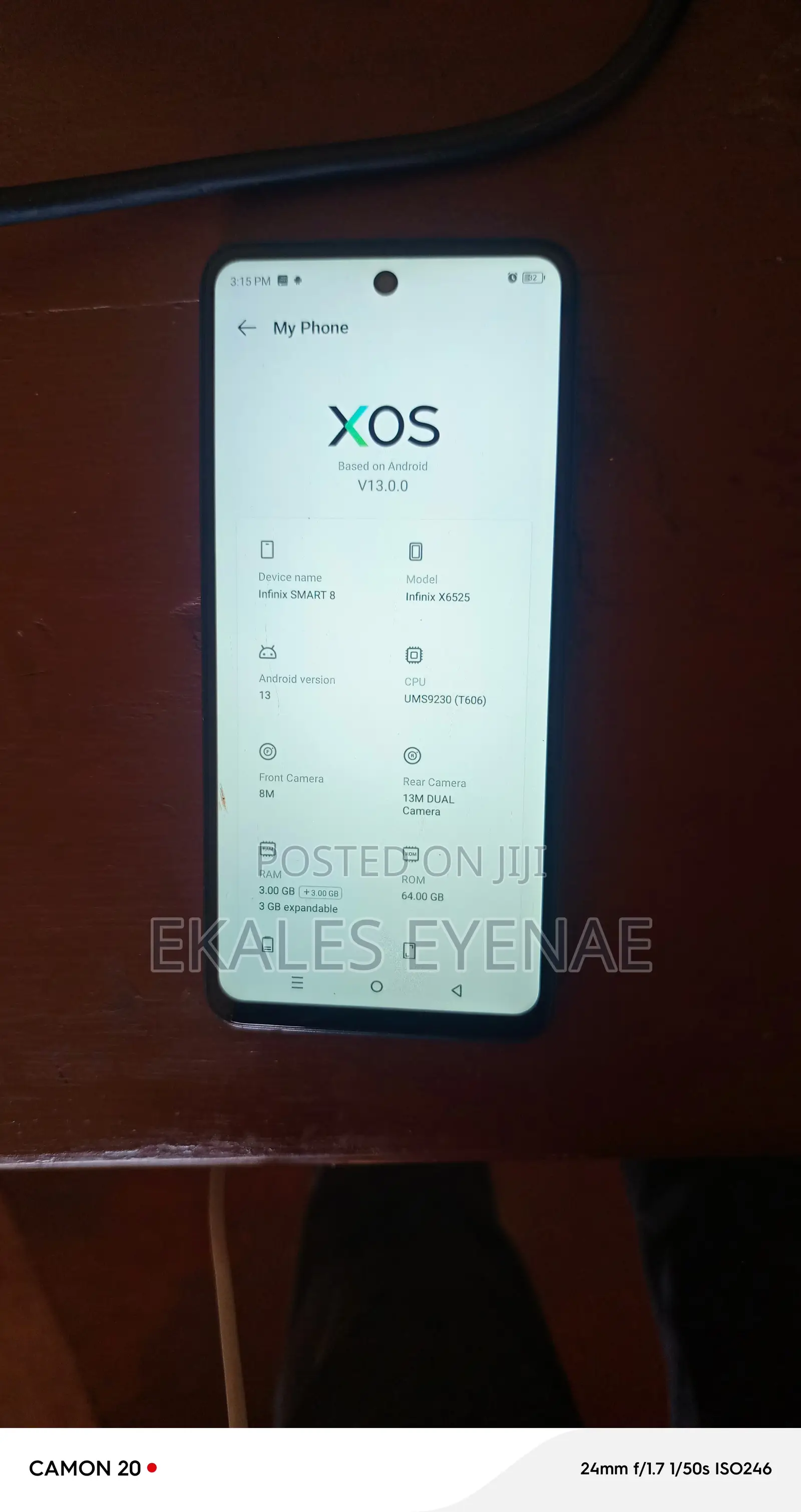 Infinix Smart 8 64 GB Blue