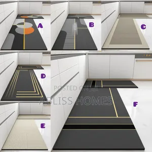 2pcs Diatomite Rubber Kitchen Mats