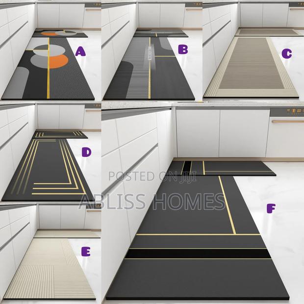 2pcs Diatomite Rubber Kitchen Mats