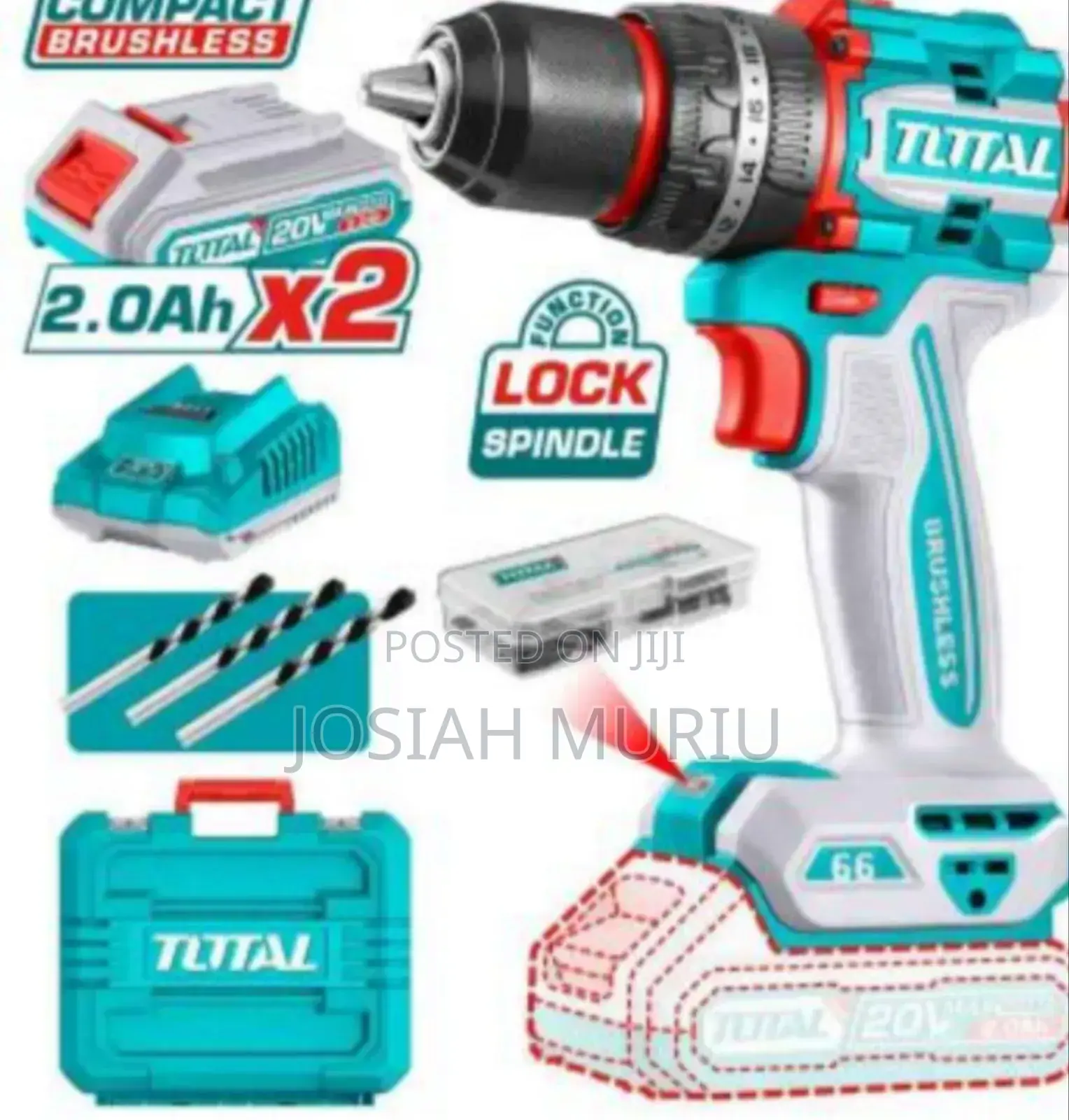 Total 55nm Brushless Cordless Impact Wrench