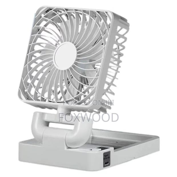Rechargeable Solar Fan With Solar Panel and Usb