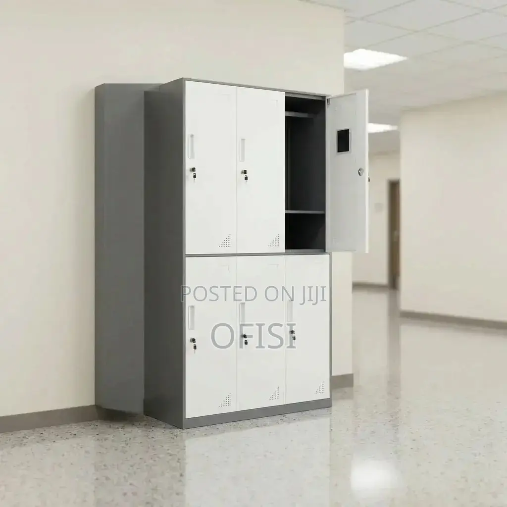 Office Cabinet; 6 Locker Metallic Office Cabinet
