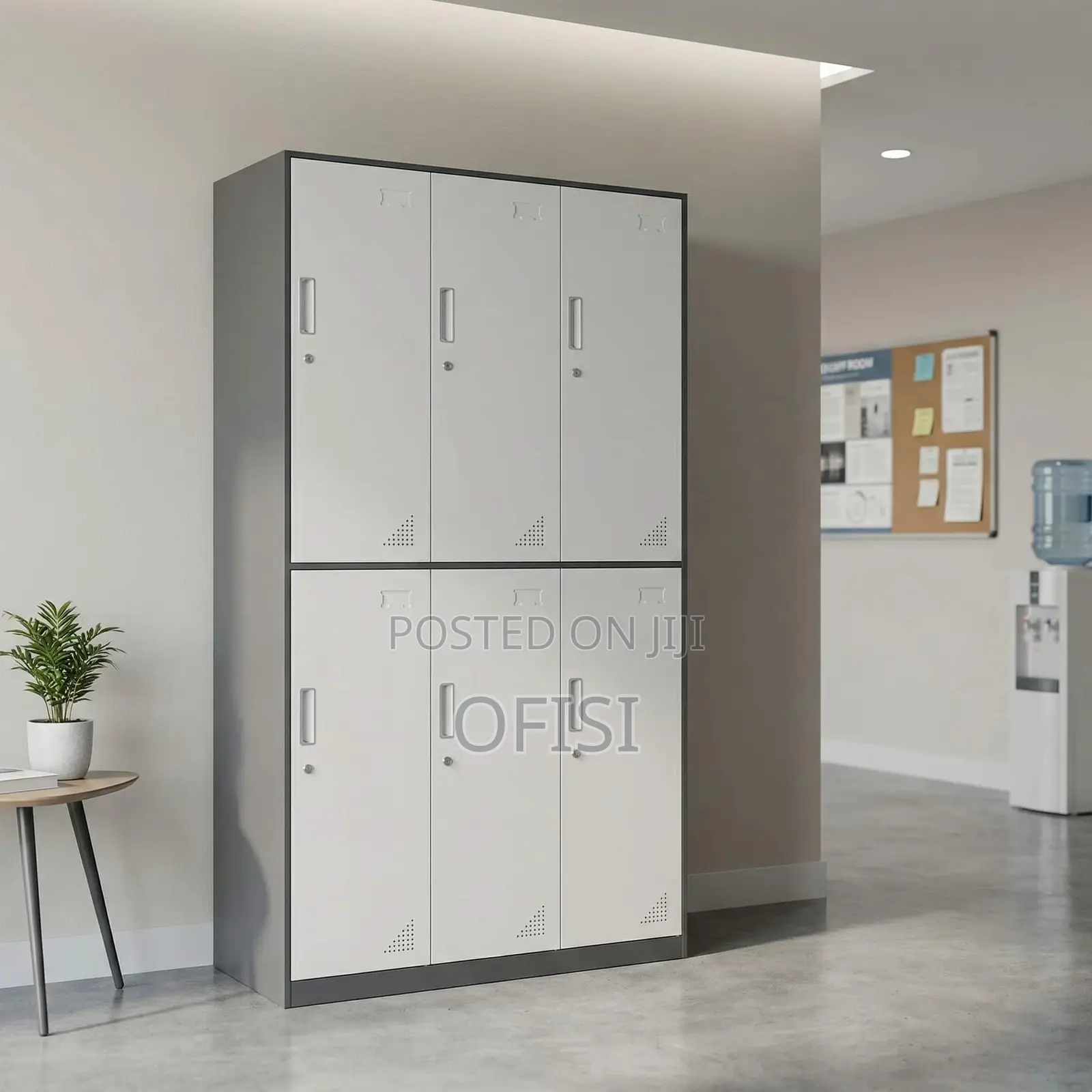 Office Cabinet; 6 Locker Metallic Office Cabinet