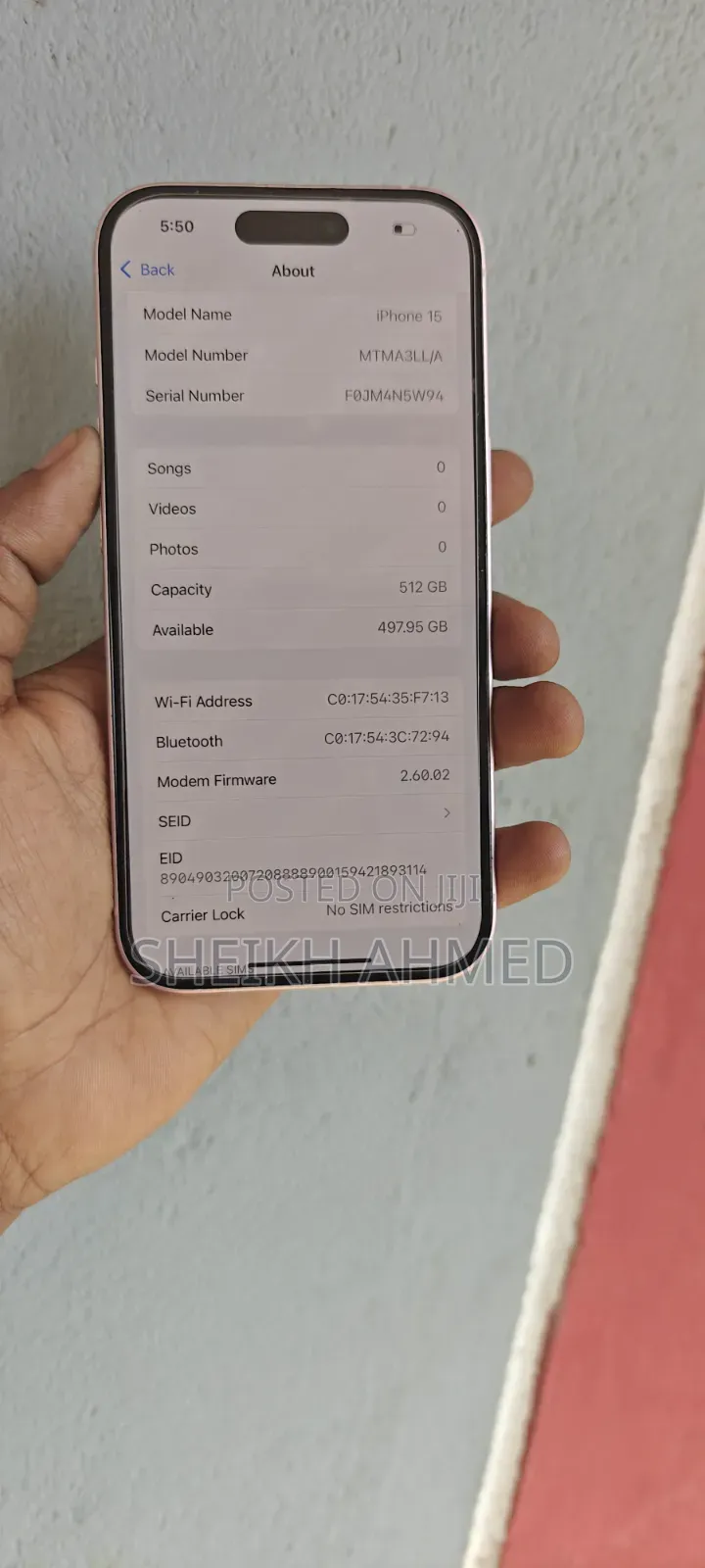 Apple iPhone 15 512 GB Pink