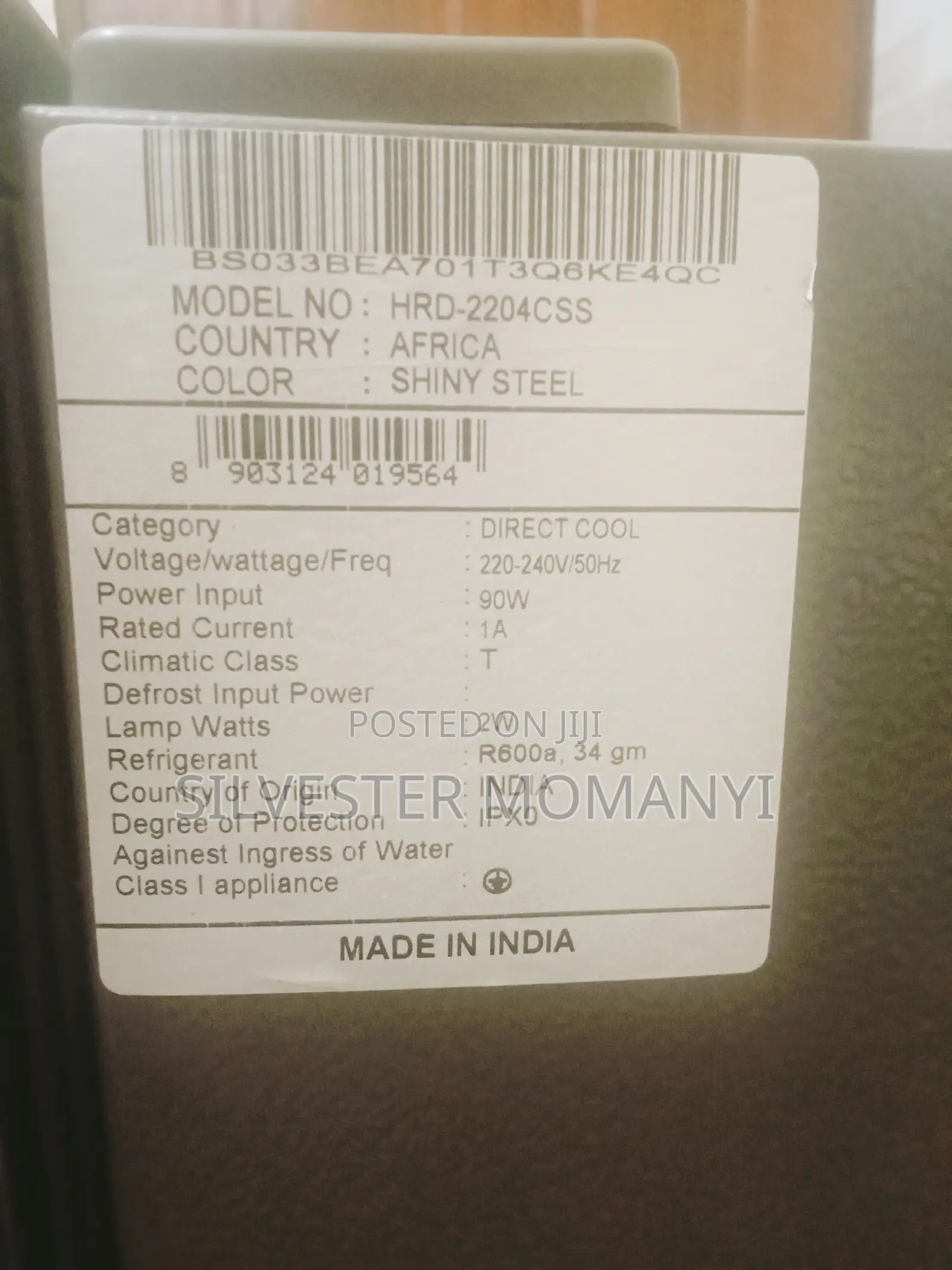 Haier Fridge HRD-2204css