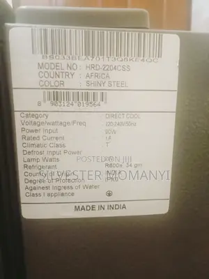 Haier Fridge HRD-2204css