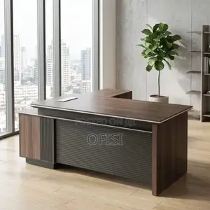 Office Desk; 2 Meter L-Shaped Executive Desk