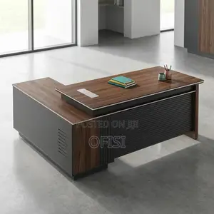 Office Desk; 2 Meter L-Shaped Executive Desk