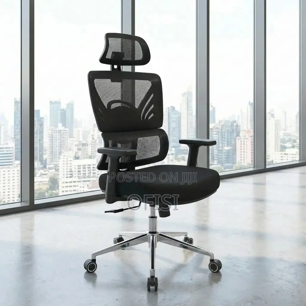 Office Chair; High Back Orthopedic Mesh Office Seat