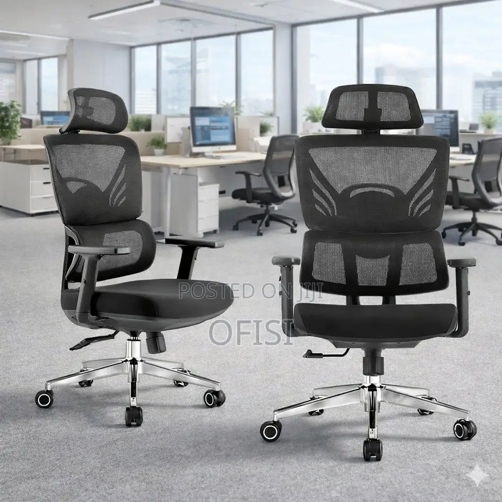 Office Chair; High Back Orthopedic Mesh Office Seat
