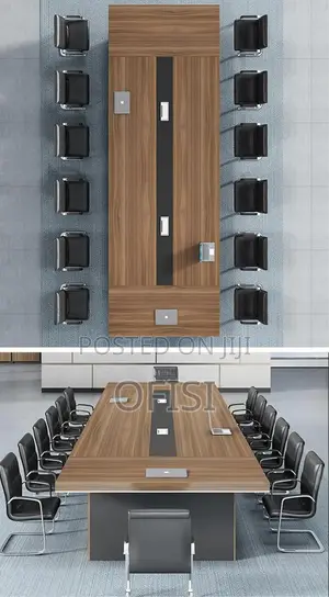 Boardroom Table; 12 Seater Rectangular Office Boardroom Table