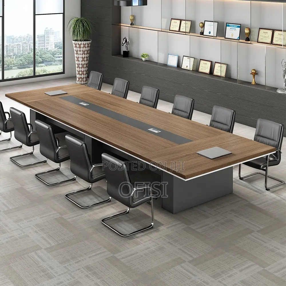 Boardroom Table; 12 Seater Rectangular Office Boardroom Table