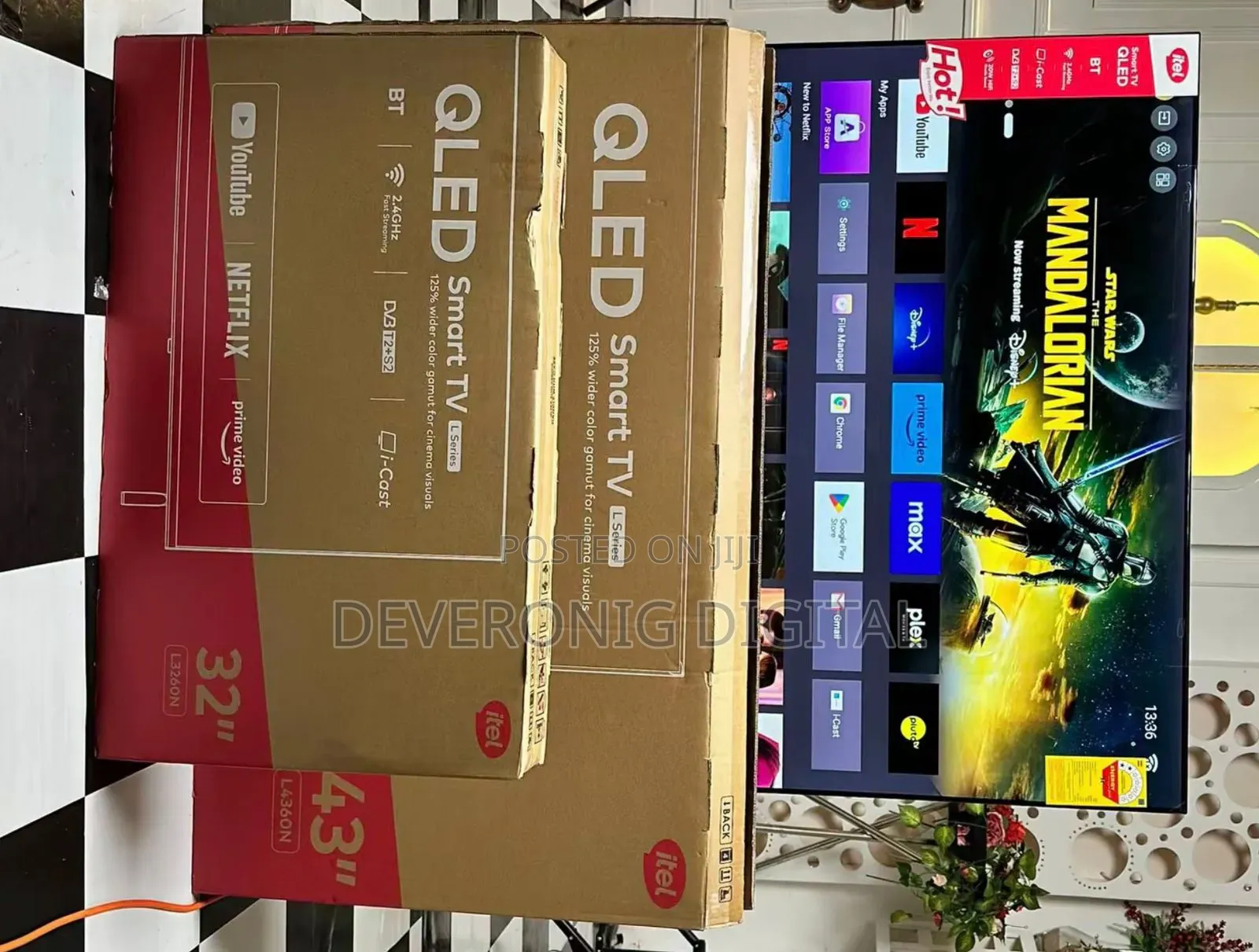 Itel 43” Smart Qled.