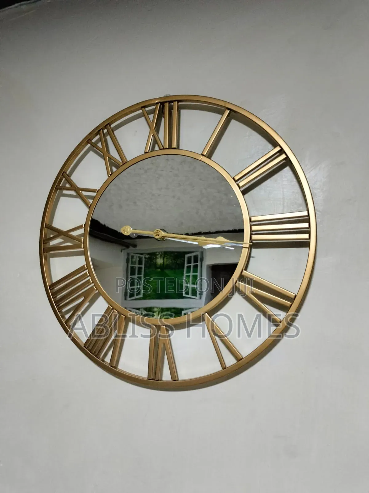 Creative Wall Clock Metal With Mirror